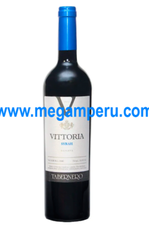Vino Tinto Tabernero Vittoria Reserva Syrah 750 ml Botella