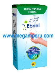 Jabón Espuma Ebriel Frutal Con Áloe y Glicerina 800 ml