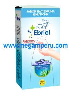 Jabón Espuma Ebriel Natural con Extracto de Áloe y Glicerina  Sachet 800 ml