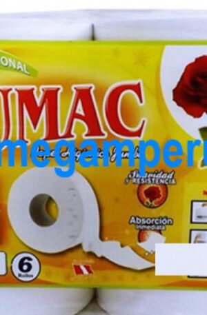 Papel Higiénico Sumac Blanco 200 mts x 6 Rollos
