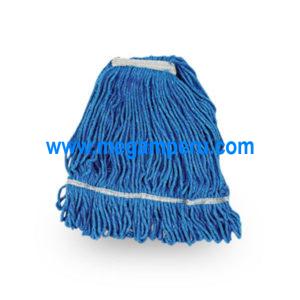 Trapeador Blanco/Azul Algodón 450 gr + Mango Aluminio 1.45 cm